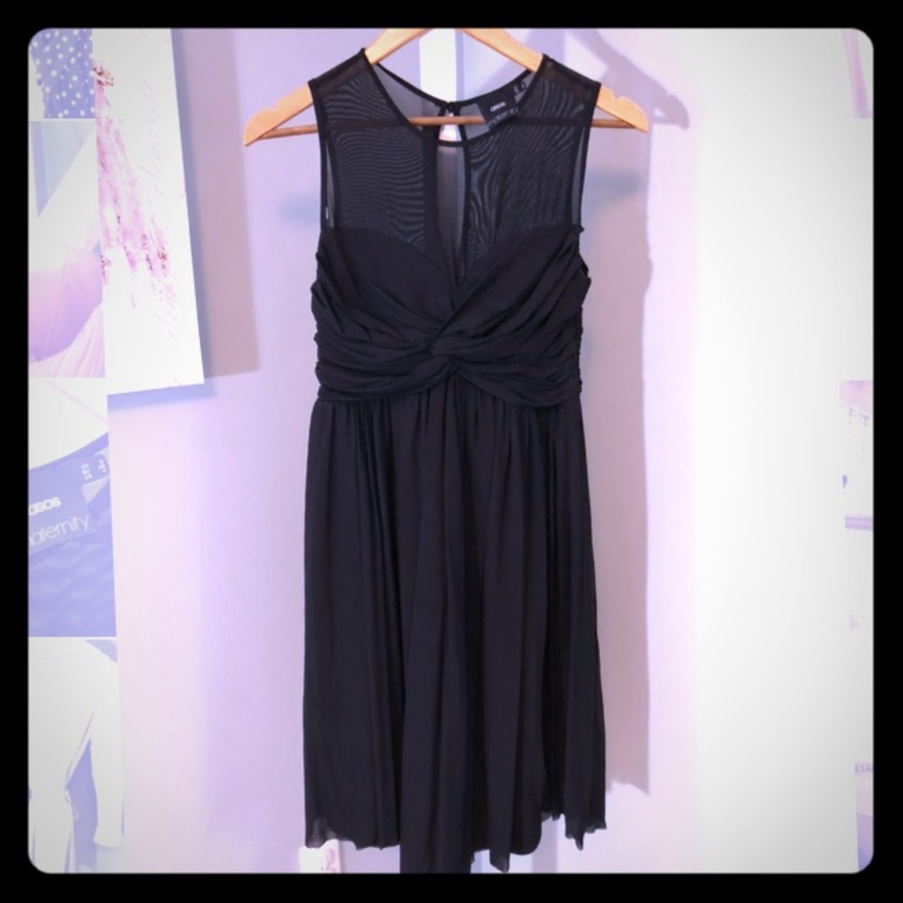 ASOS maternity black dress